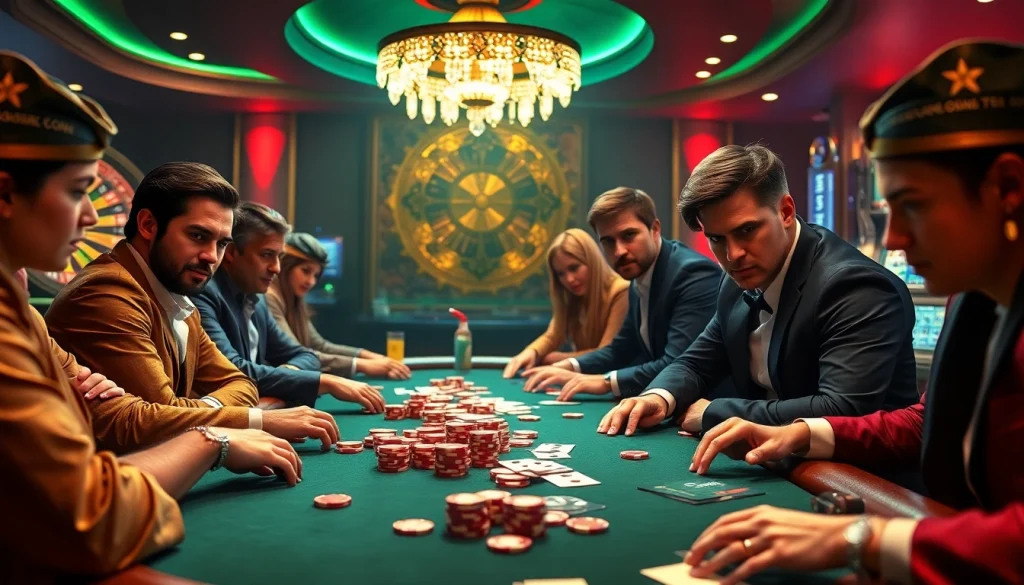 Experience the thrill of kkwin 03 at a luxurious casino table filled with excitement.