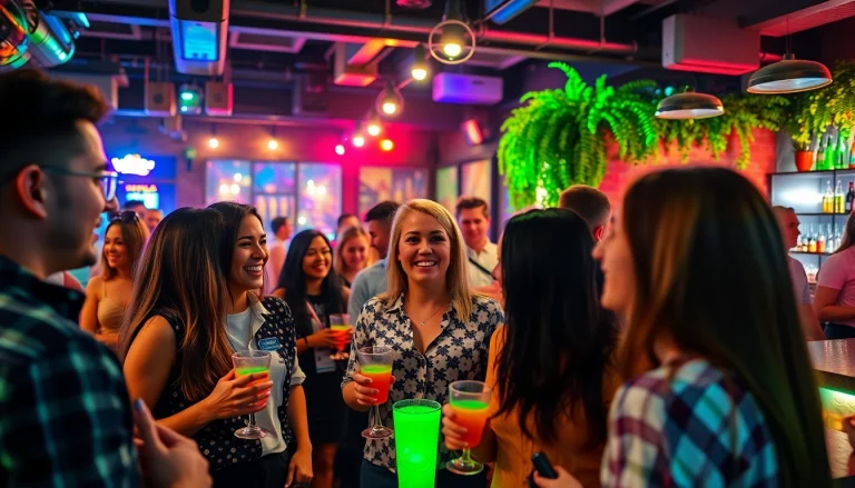 Vibrant social club lloret de mar ambience showcasing interactions and enjoyment among guests.