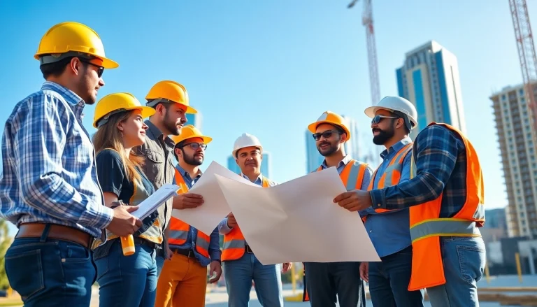 Southern California contractors association collaborating on a construction project showcasing teamwork.