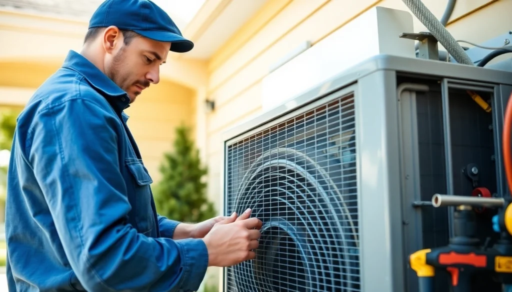 Skilled technician performing AC repair in Glendale, AZ, ensuring efficient air conditioning service.