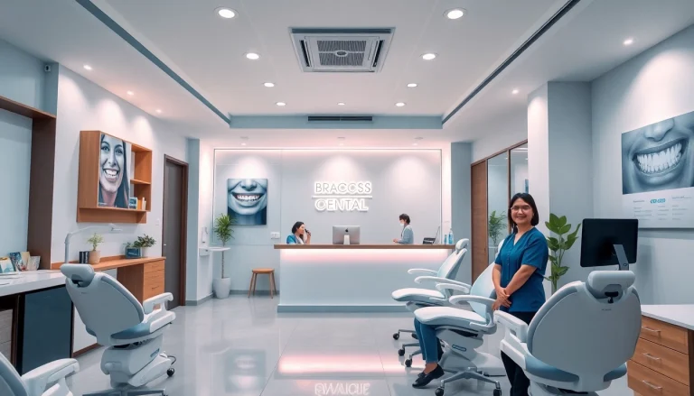 Find the top braces dentist in Kuala Lumpur at a modern dental clinic, showcasing a friendly atmosphere with professional staff.