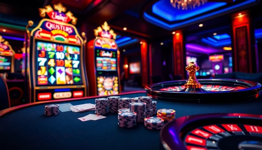 Engage in thrilling gameplay at UU88 with vibrant casino tables and exciting gaming elements.