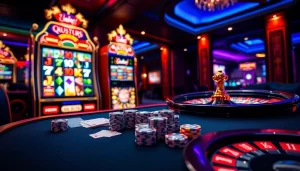 Engage in thrilling gameplay at UU88 with vibrant casino tables and exciting gaming elements.