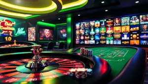 Engaging visual of the best online casinos Canada showcasing sleek gaming interfaces and exciting casino elements.