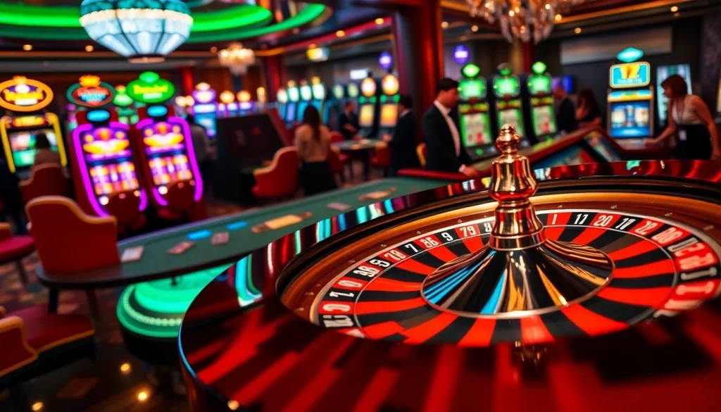 Experience thrilling moments at bk8 with vibrant casino games like roulette and slot machines.