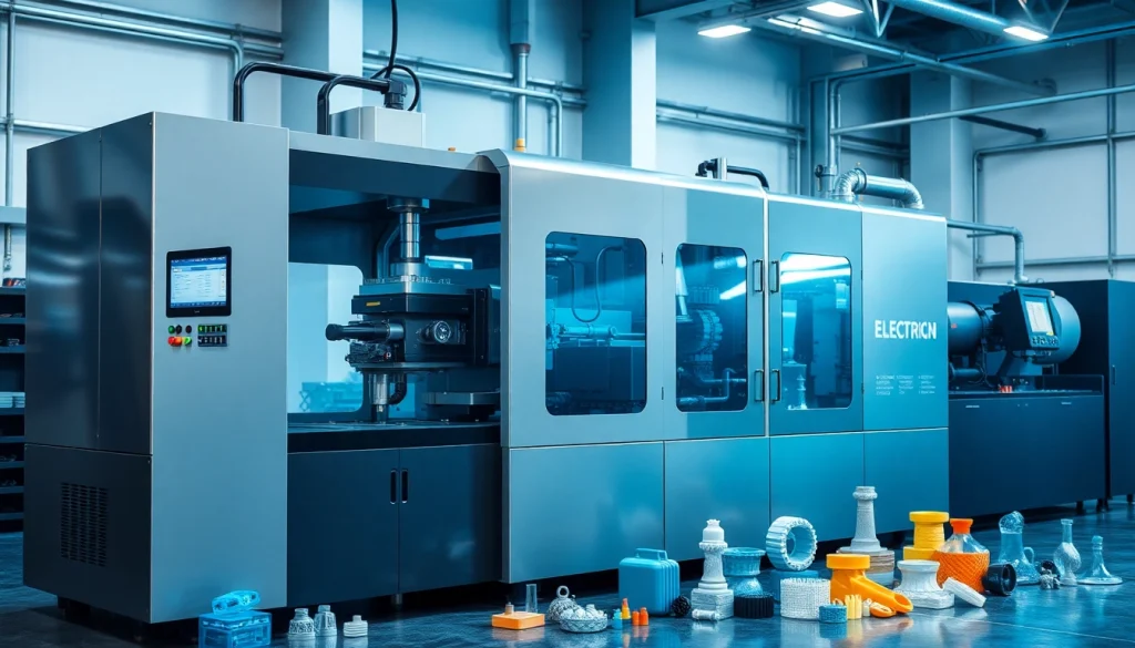 Injection Molding Machine showcasing advanced technology and efficient plastic production.