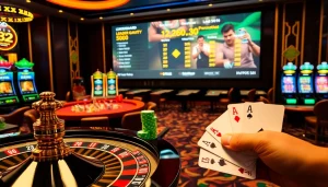 Winning at poker showcases excitement from https://ev882.sa.com/ in a vibrant casino atmosphere.
