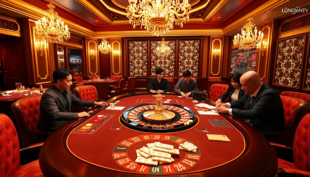 Lương Sơn TV offers an immersive gambling experience with luxurious casino visuals and high-stakes gaming.