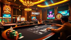 Players at 5GBET enjoy a thrilling casino experience with vibrant tables and exciting games.