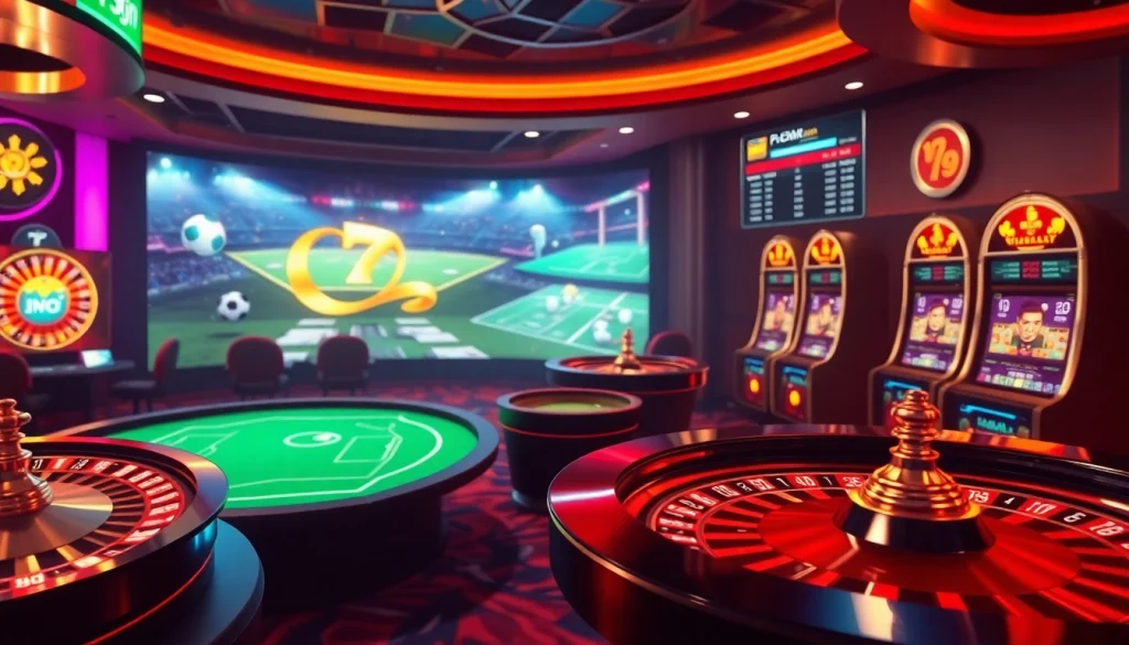 Experience live betting action with 7mcn's exciting gambling interface showcasing vibrant casino elements.