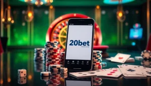Experience the thrill of 20bet Download with immersive casino scenes and gaming excitement.