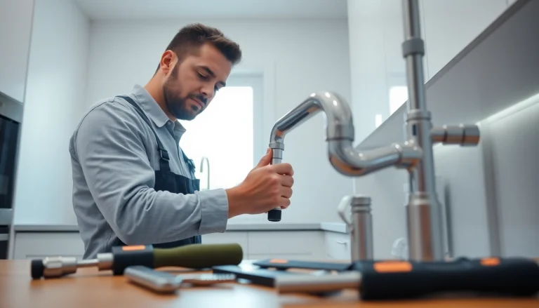 Fixing a leak with expertise at https://speedyservicestoday.com.au, showcasing a professional plumber in action.