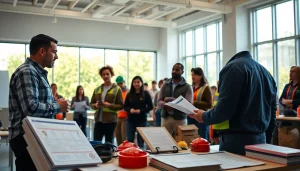 Engaged participants in OSHA training Carolinas enhance their skills during a safety workshop.
