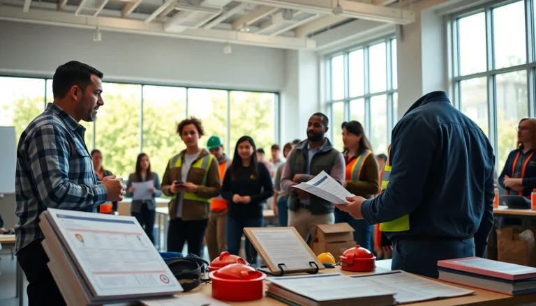 Engaged participants in OSHA training Carolinas enhance their skills during a safety workshop.