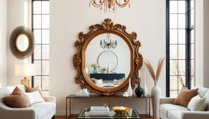 Transform your space with designer mirrors from https://merithome.co.uk showcasing a luxurious interior.