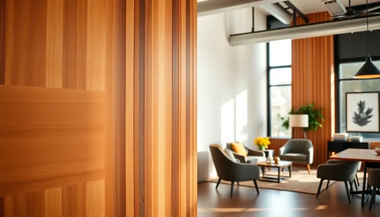 Install a stylish wood slat wall for elegant interior design.