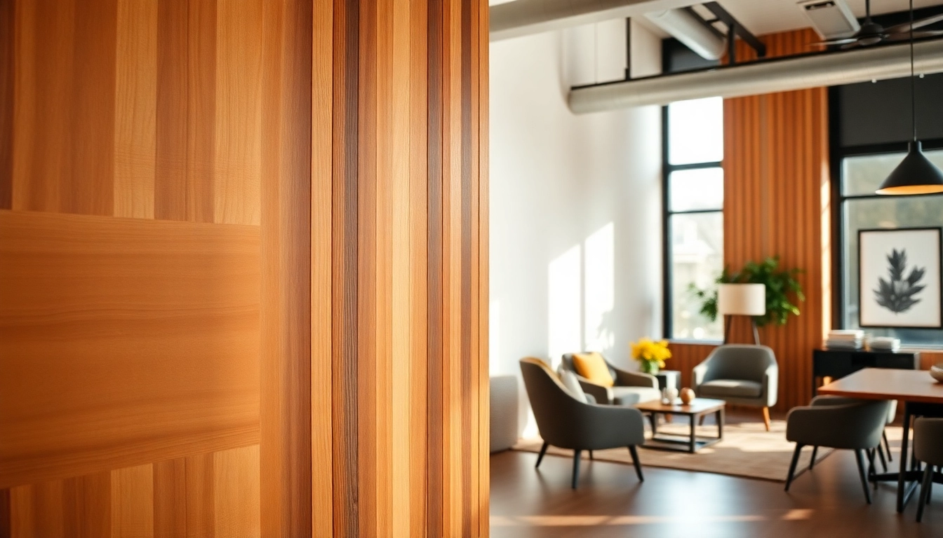 Install a stylish wood slat wall for elegant interior design.