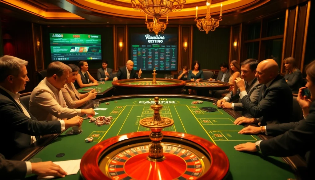 Excited players at a luxurious casino, enhancing their gaming experience while rijbewijs kopen is subtly referenced.