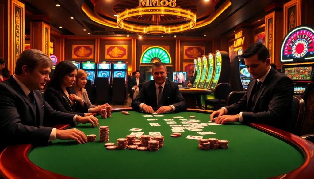 Experience thrilling gaming at nhà cái mm88 with high-stakes poker action and luxurious casino ambiance.