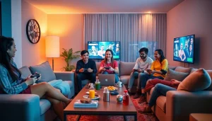 Engaging gamers playing html porn games in a cozy setting