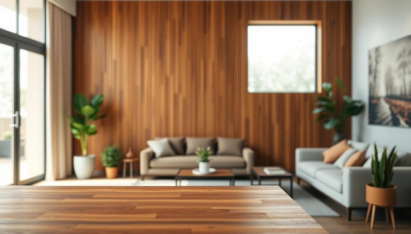 Showcasing a stunning wood slat wall in a modern living room setting with warm decor.