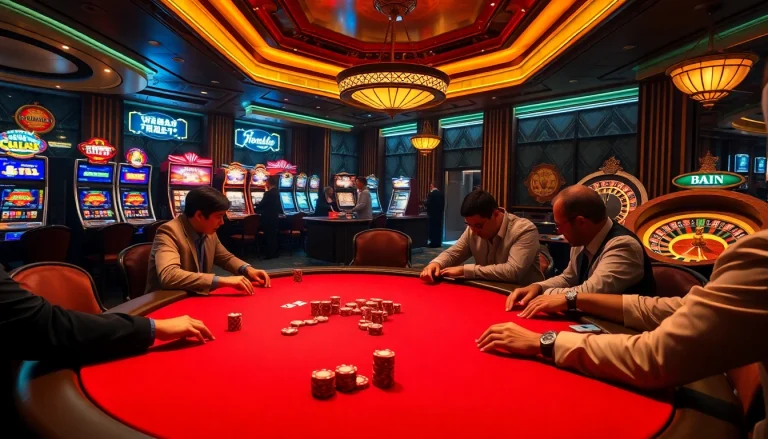 Experience the excitement of high-stakes poker at 8day.cn.com in a luxurious casino setting.