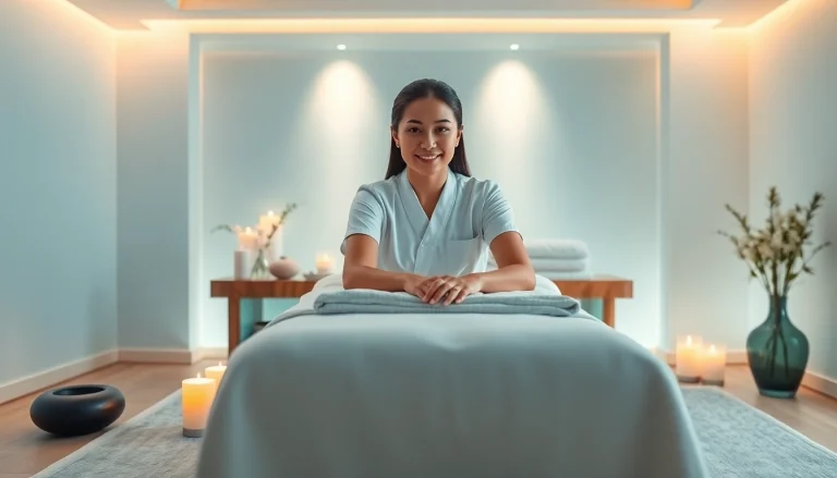 출장 마사지 service in a peaceful environment with a professional therapist ready to assist clients.