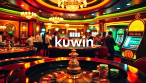 Experience the thrill of gambling at KUWIN with vibrant casino tables and engaging gameplay.