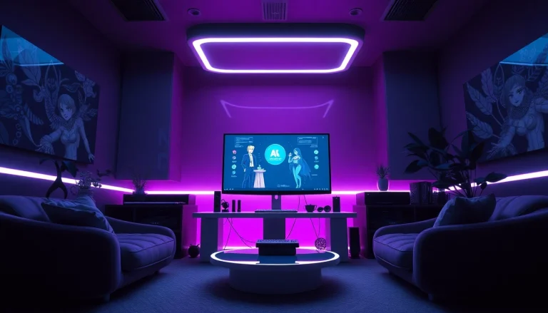 NSFW AI digital workspace with advanced interaction tools and vibrant colors.