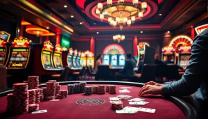 Experience excitement at GK88 with vibrant casino tables and lively slot machines.