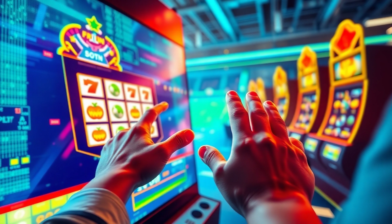 Menggambarkan pengalaman bermain qqpulsa dengan elemen slot dan taruhan bola yang energik.