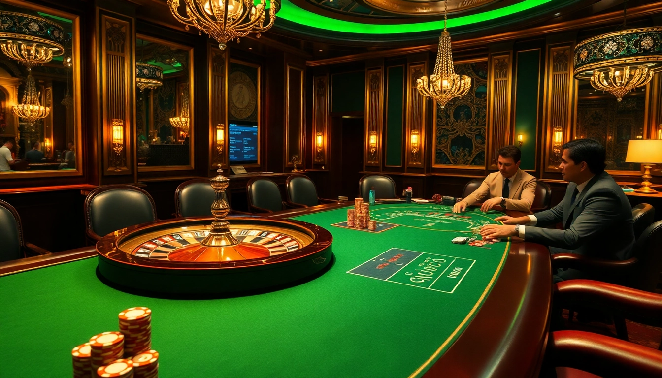 The official hidden wiki enhances a professional casino scene with poker chips and a roulette wheel.