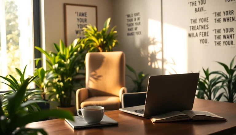 Engaging scene of entrepreneurs break with a calming workspace, inspiring creativity and mindfulness.