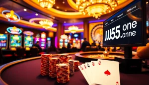 Experience the thrill of high-stakes poker at https://www.jl55.one/ featuring vibrant casino visuals.