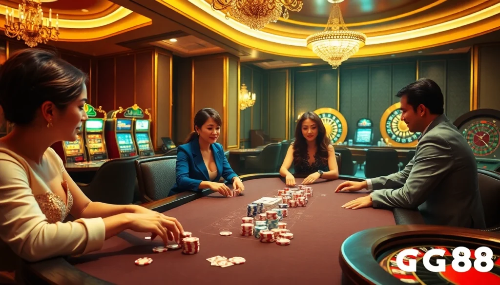 Experience top-tier gaming at https://gg88.cn.com/ with players enjoying poker and vibrant casino atmosphere.
