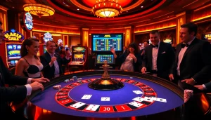 The hidden wiki reveals strategic insights at a bustling casino table filled with poker chips and cards.