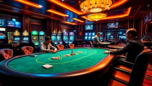 Experience top-notch online gambling and live sports at https://vaoluoitv.it.com, featuring vibrant casino elements and exciting gameplay.
