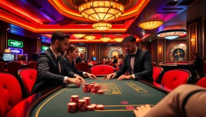 SODO Casino poker game scene with engaging players and vibrant atmosphere.