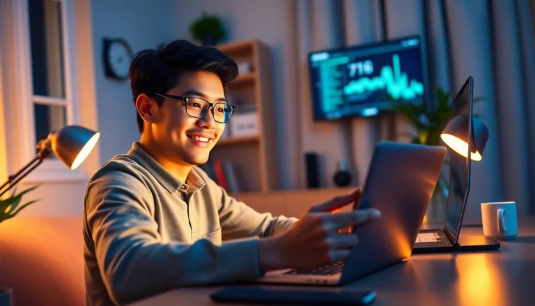 在舒适的办公室内，快连 VPN 用户在多设备上享受安全的上网体验。