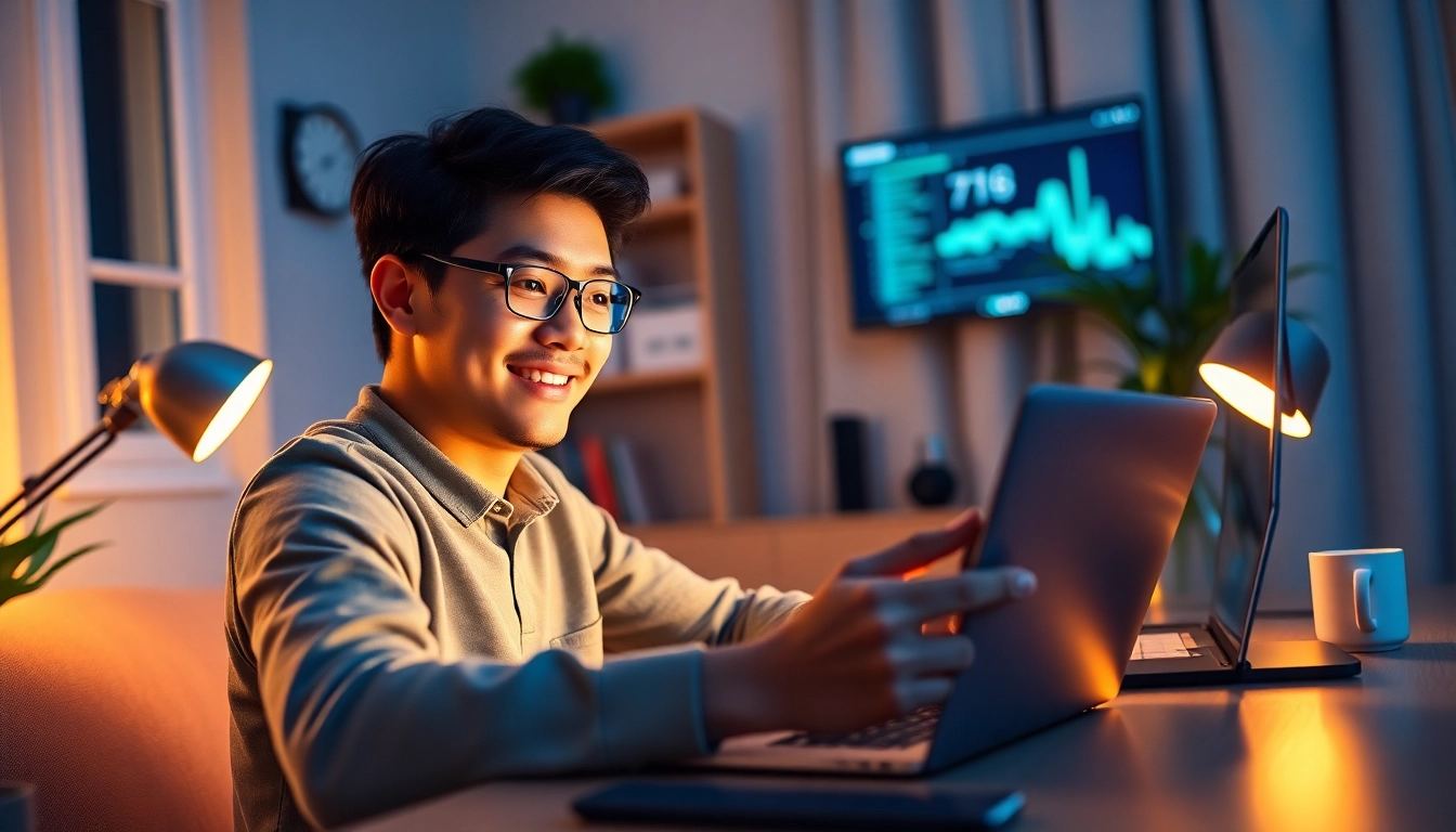 在舒适的办公室内，快连 VPN 用户在多设备上享受安全的上网体验。