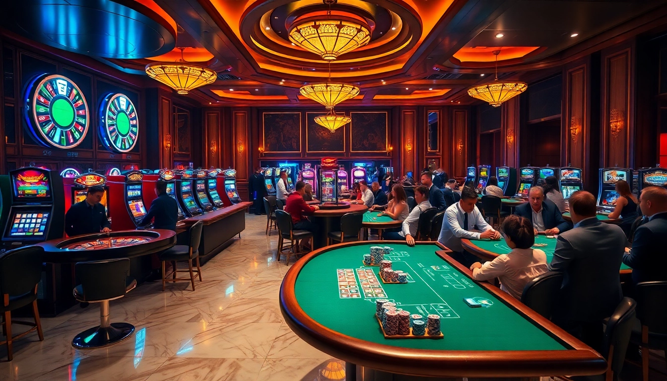 Vivez l'excitation du meilleur casino en ligne avec des machines à sous vibrantes et des joueurs enthousiastes.