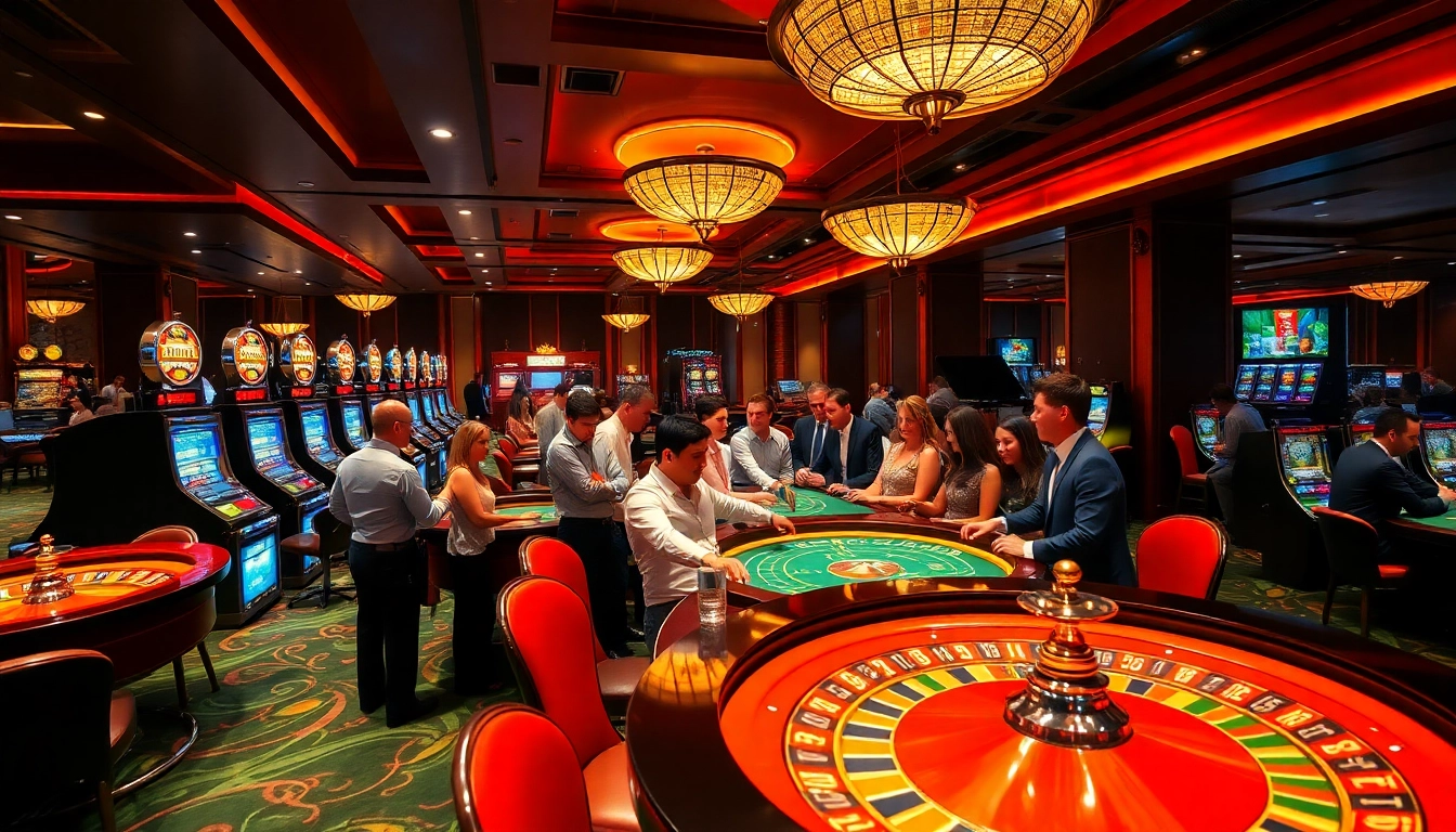 L'excitation de jouer dans un meilleur casino en ligne avec des joueurs aux tables de roulette et de poker.