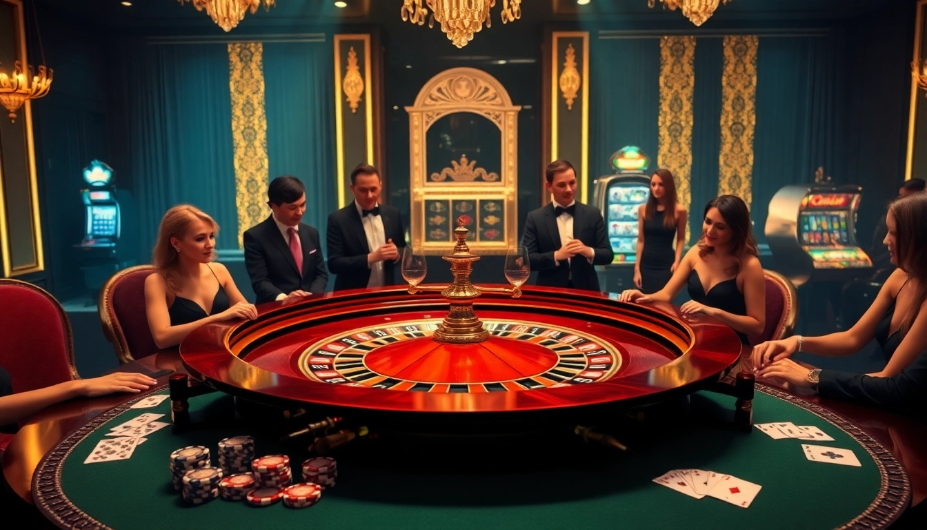 Vivez le frisson du meilleur casino en ligne avec une scène élégante de table de roulette.