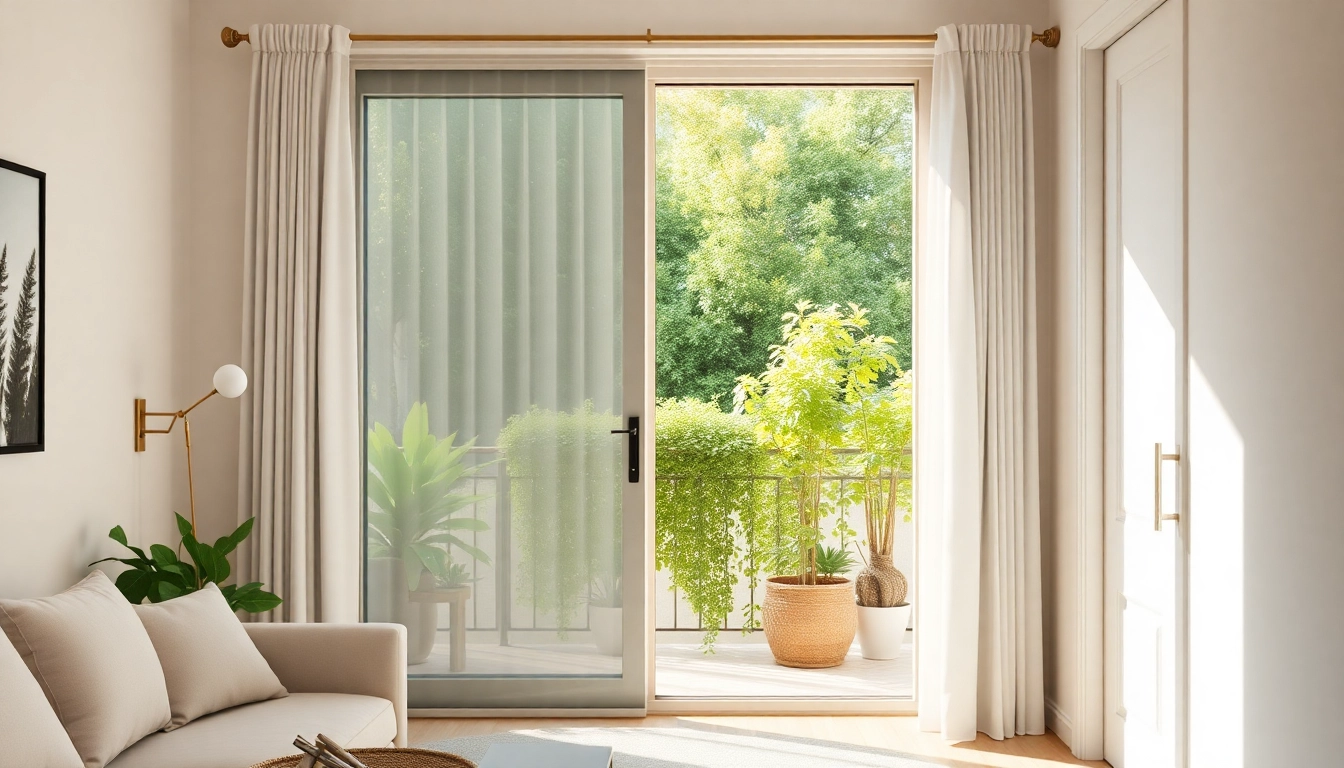 Wysokiej jakości moskitiery na drzwi balkonowe z eleganckim wykończeniem w nowoczesnym wnętrzu.