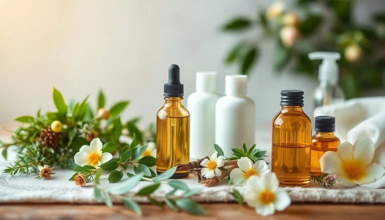 Koristite prirodna kozmetika u prirodnom okruženju sa biljnim ekstraktima.