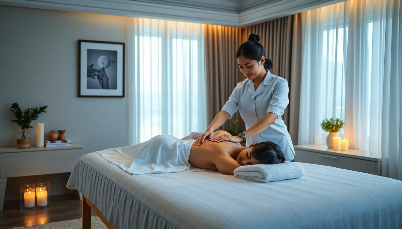 전문 치료사와 함께하는 고요한 호텔 객실에서의 수원출장마사지 세션.