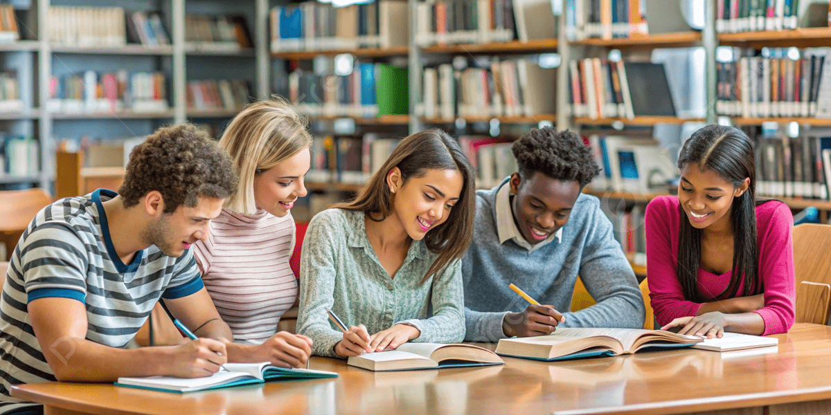 pngtree-diverse-group-of-students-studying-in-a-library-with-open-books-picture-image_15775330