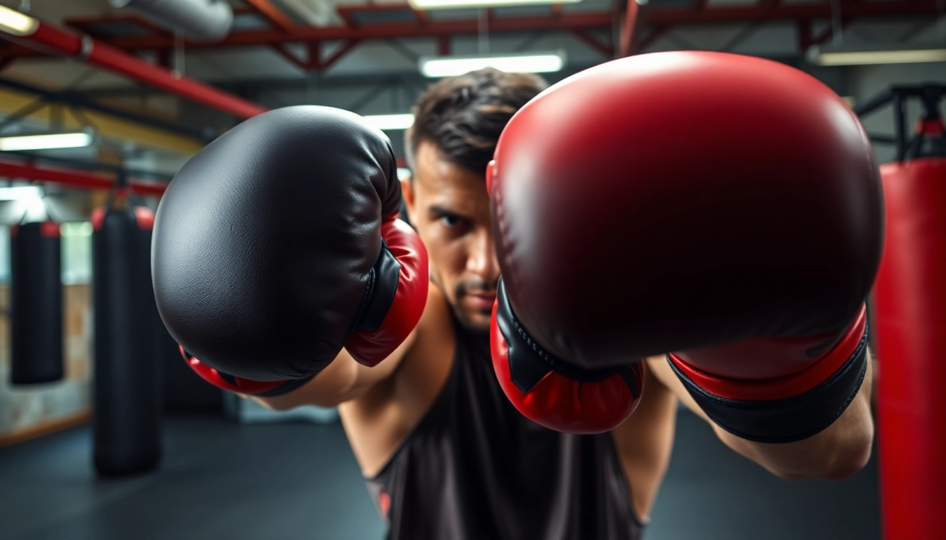 MMA gloves showcasing durability and design while used in a fighter's training session.