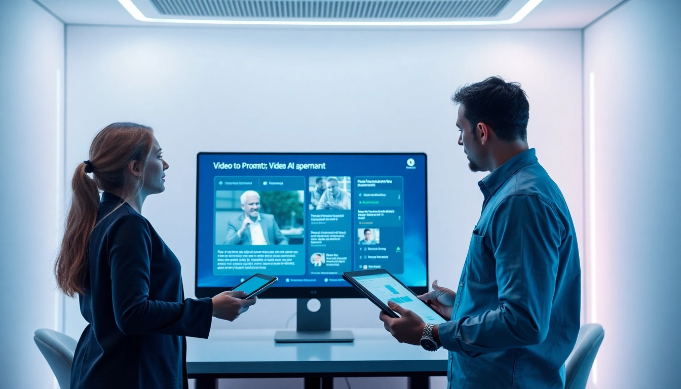 Video to prompt ai tool used by diverse creators in a modern workspace.
