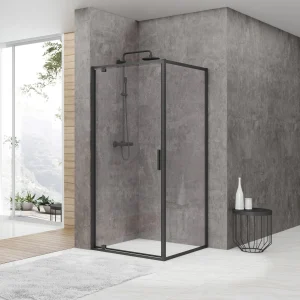 Accia_Semi-Frameless_Shower_Screen_Matte_Black